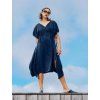 Dea - dress with a drawstring, black